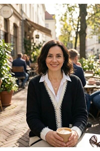 URUMDAY Women's V-Neck Buttoned Double Color Knitwear Cardigan