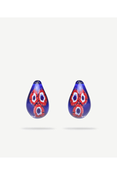 Yargıcı El Yapımı Murano Cam Damla Küpe