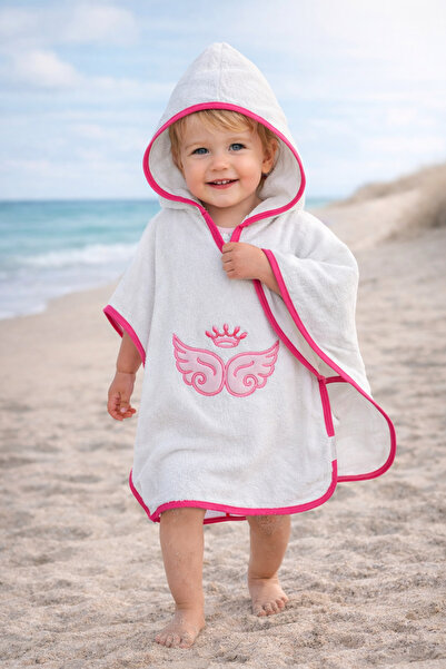 Tomuycuk PAREO BABY TOWEL BABY BATHROBE SOFT WATER ABSORBENT COTTON EMBROIDER...