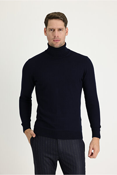 Kiğılı Pulover de tricotaj cu croială normală cu gât