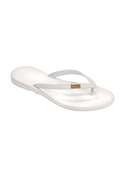 Tkees Papuci de plajă albi pentru femei