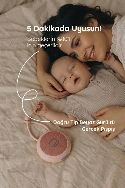 BUDİZZZ Beyaz Gürültü Cihazı | Pışpışlı Ninnili | Radyasyon İçermeyen Bebek U...