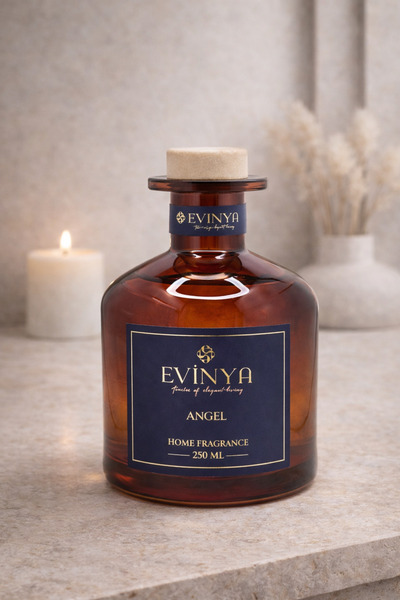 EVİNYA Bambu Çubuklu Oda Kokusu Angel 250 ml – Uzun Süre Kalıcı Tatlı & Premi...