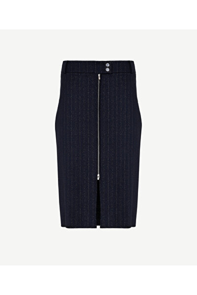 Yargıcı Fermuar Detaylı Etek