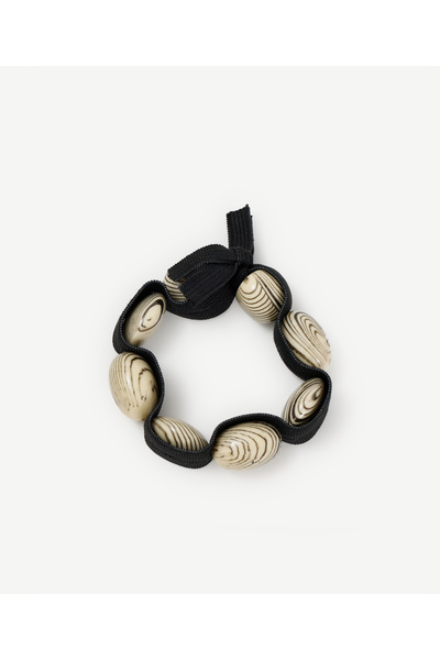 Yargıcı Acrylic Bead Detailed Rubber Buckle