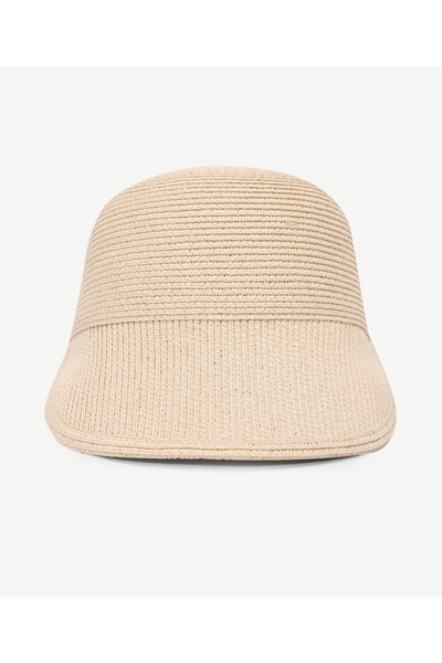 Yargıcı Naturel Hasır Cap Şapka