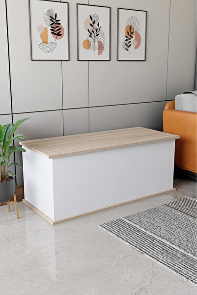 ECM Sandık Dekoratif Ahşap Lüks Sandık Çeyiz Sandığı Salon Antre Mobilyası Or...