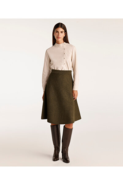 Yargıcı A-Line Knee-Length Knitwear Skirt