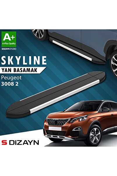 S Dizayn Peugeot 3008 2 Skyline Aluminyum Yan Basamak 183 Cm 2016-2023 A+ Kal...