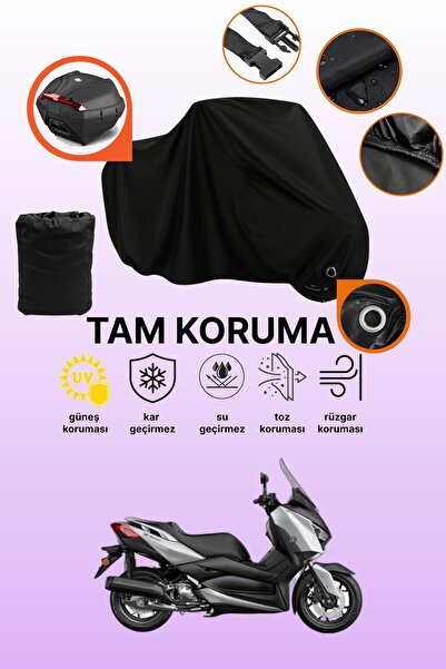 dokaca حقيبة خلفية سوداء وقماش متوافق مع دراجة نارية ياماها X-Max 125 ABS