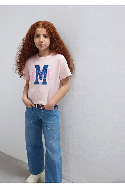 Mavi Rosa T-Shirt mit M-Logo-Print, lockerer Schnitt / bequemer Schnitt 76103...