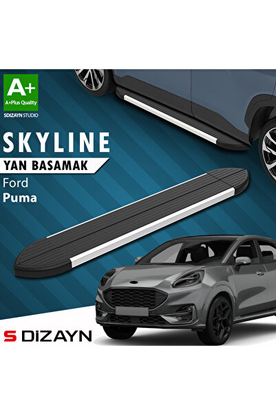 S Dizayn Ford Puma Skyline Aluminyum Yan Basamak 173 Cm 2019 Üzeri A+ Kalite ...