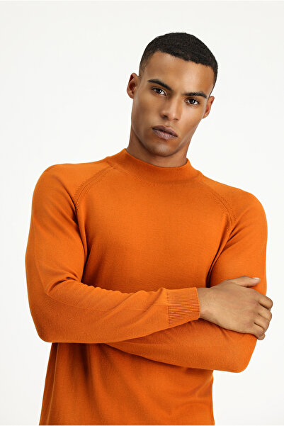 Kiğılı Half Turtleneck Slim Fit Slim Fit Cotton Knitwear Sweater