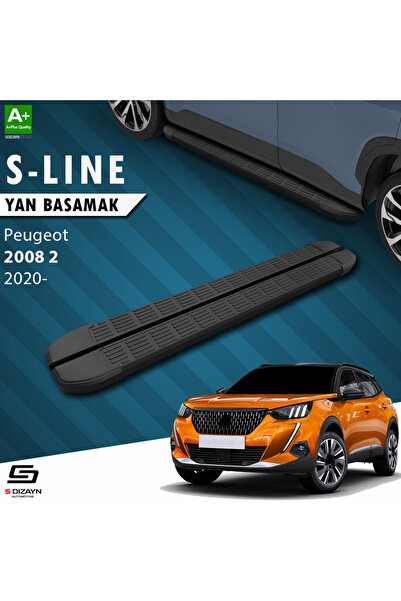 S Dizayn Peugeot 2008 2 S-Line Siyah Yan Basamak 183 Cm 2020 Üzeri A+ Kalite ...