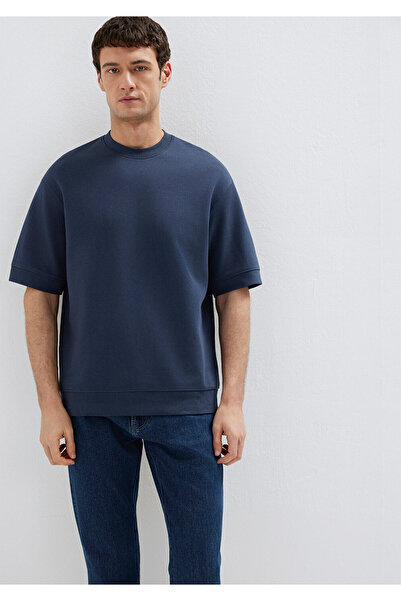 Mavi Crew Neck Navy Blue T-Shirt Loose Fit / Relaxed Fit 0611614-70490
