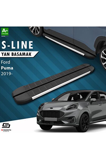 S Dizayn Ford Puma S-Line Aluminyum Yan Basamak 173 Cm 2019 Üzeri A+ Kalite F...