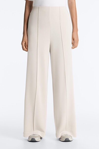Oysho Straight-leg trousers with soft-touch modal and crease