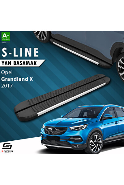 S Dizayn Opel Grandland X S-Line Aluminyum Yan Basamak 183 Cm 2017-2024 A+ Ka...
