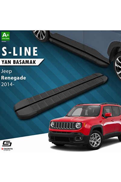 S Dizayn Jeep Renegade S-Line Siyah Yan Basamak 173 Cm 2014 Üzeri A+ Kalite J...