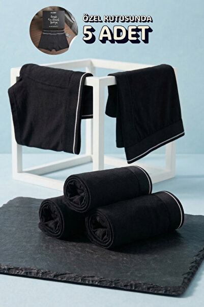 andredimoda Boxeri bărbați din bumbac Lycra 5 buc. Pachet Premium Dowry Box D...