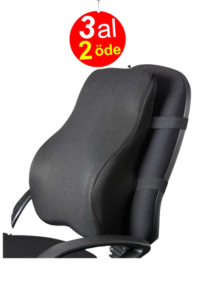 Viscomina Ortopedik Bel Yastığı Sırt Minderi Visco Araç Bel Destek Minderi Ar...