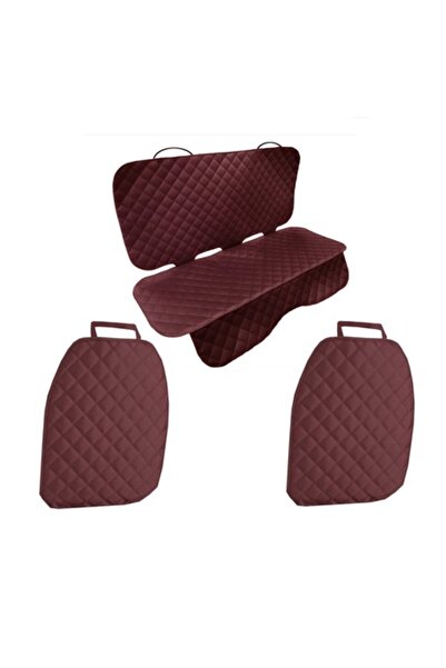 Metru Patrat Set 3 huse universale matlasate pentru scaun auto, bordo, lavabi...