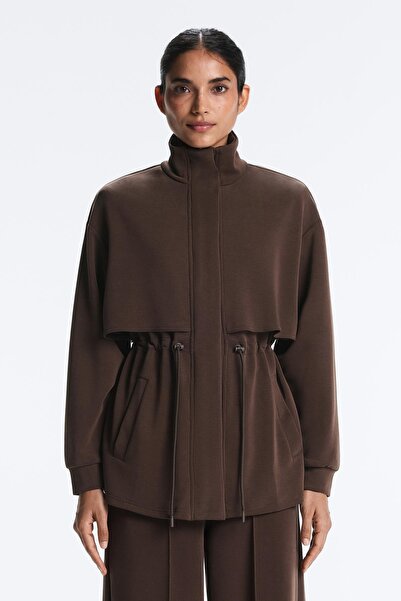 Oysho Yumuşak dokulu, modal cepli uzun ceket