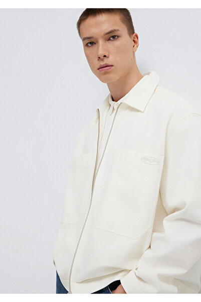 Mavi Pocket Detail Ecru Thin Jacket O Oversized / Wide Cut 0211861-70057