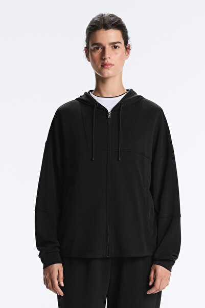 Oysho Yumuşak dokunuşlu modal kapüşonlu ceket