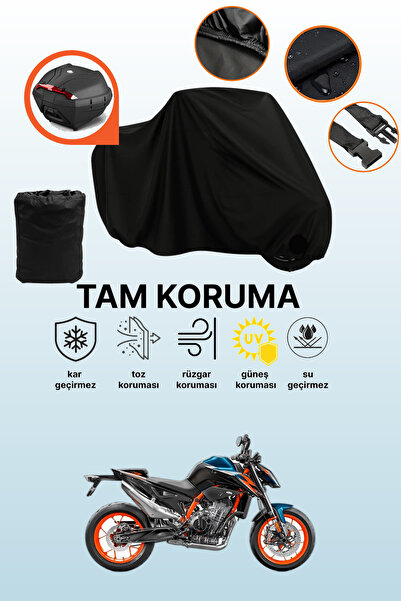 dokaca Black Rear Bag Compatible with Ktm 890 Duke Compatible Motorcycle Tarp...