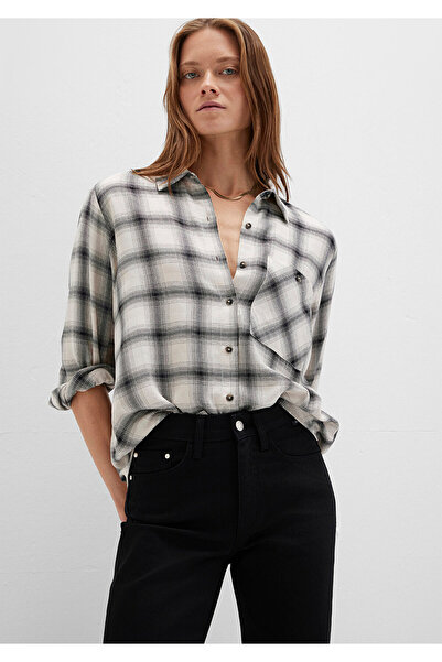Mavi Checkered Beige Shirt Loose Fit / Relaxed Fit 1211282-80933