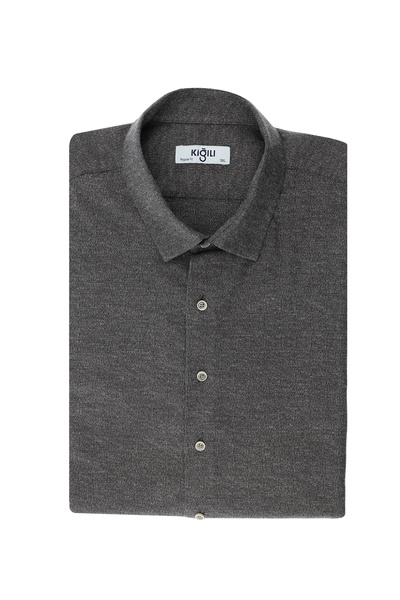 Kiğılı Памучна риза с дълъг ръкав и шарки с голям размер