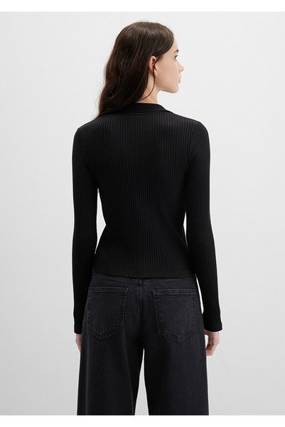 Mavi Black Polo T-Shirt Fitted / Bodycon Fit 1613594-900