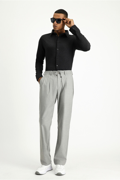 Kiğılı Cămașă din bumbac tricotată cu mânecă lungă, cu dungi