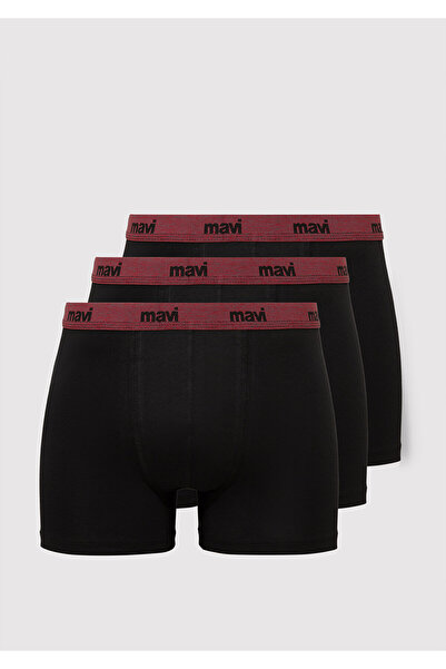 Mavi 3lü Siyah Basic Boxer 0912231-900
