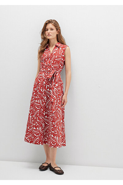 Mavi Printed Red Long Dress 1310766-91314