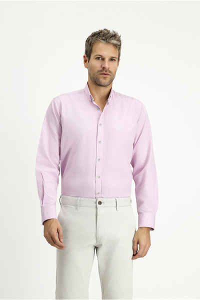 Kiğılı Uzun Kol Regular Fit Spor Pamuk Düğmeli Yaka Oxford Gömlek