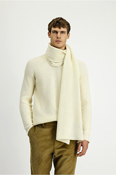 Kiğılı Pulover din lână cu decolteu obișnuit