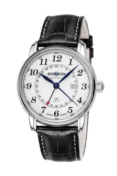 Zeppelin Mens Watch 7642-1, Quartz, 43mm, 5ATM