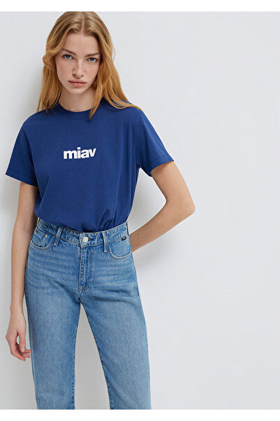 Mavi Tričko Miav s potiskem Navy Blue Regular Fit / Normal Cut 1610622-70722