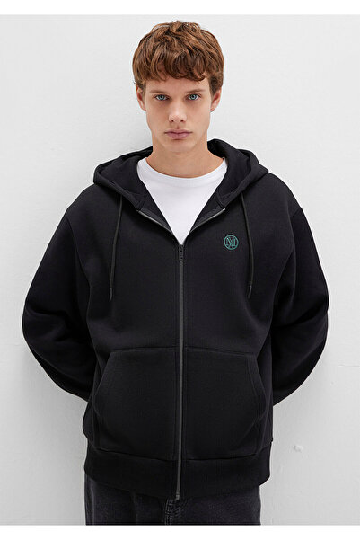 Mavi Λογότυπο Μαύρο Φούτερ με φερμουάρ 066979-900