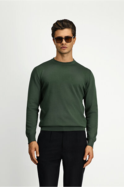 Kiğılı Bisiklet Yaka Regular Fit Triko Kazak