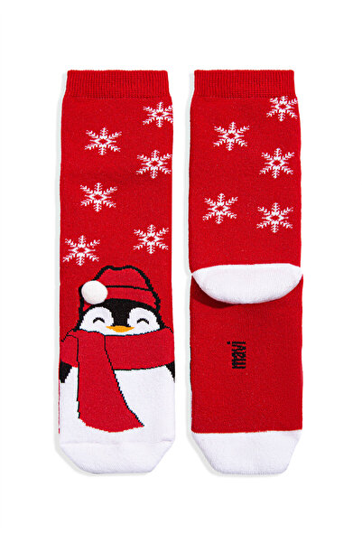 Mavi Rote Socken mit Neujahrsmotiv 1912193 -32421