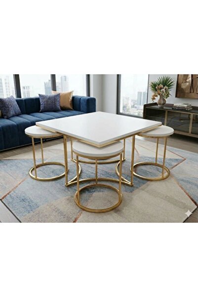 Nokta Sehpa Home 4+1 KUTUP YILDIZI 5Lİ ORTA YAN ZİGON SET SEHPA