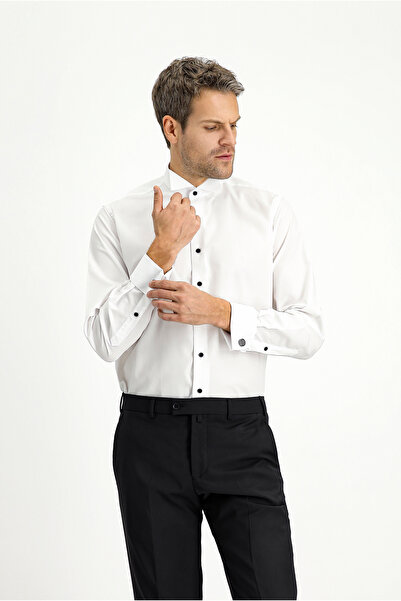 Kiğılı Cămașă clasică din bumbac cu guler Ata