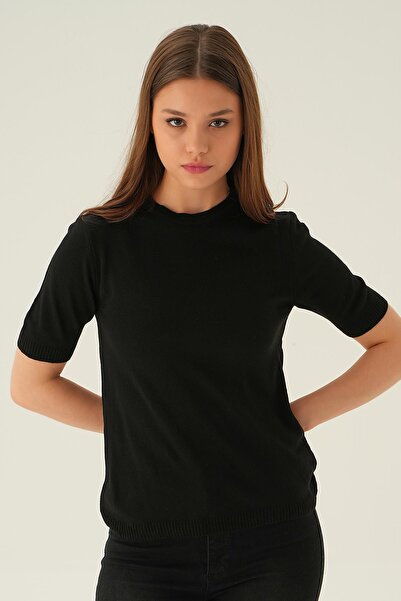 Rays Tricou negru guler rotund 1444