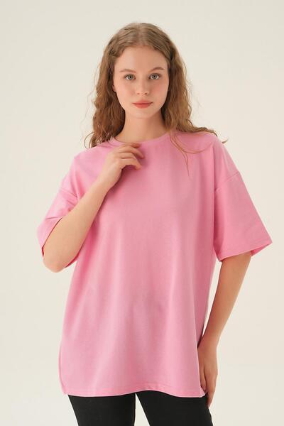 Rays Tricou roz supradimensionat TCR-1633