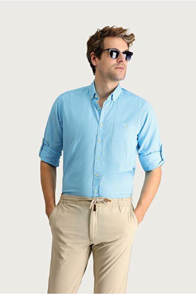 Kiğılı قميص رياضي قطني بأكمام طويلة