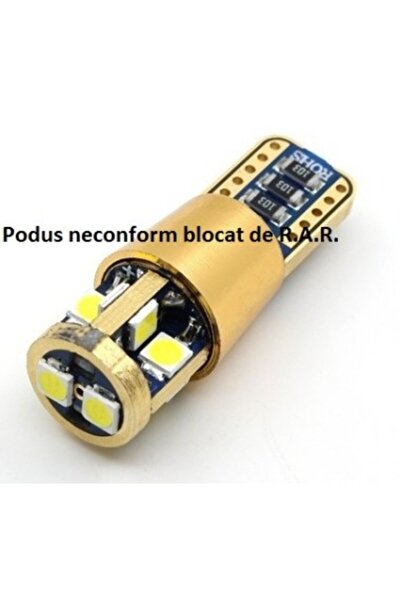 Xenon Bright Bec auto cu LED-uri T10/(W5W) Canbus cu 10 SMD 2835 - BTLEK005