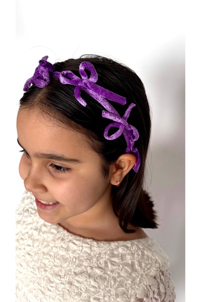 MODA Velvet Bow Detail Crown